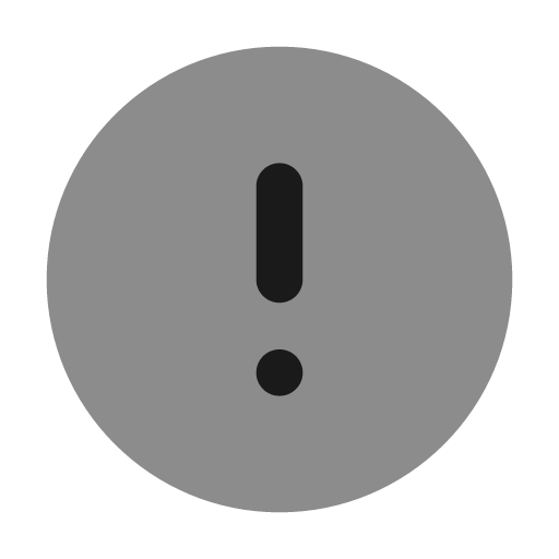 Exclamation circle icon, solid style, from Unicons Monochrome