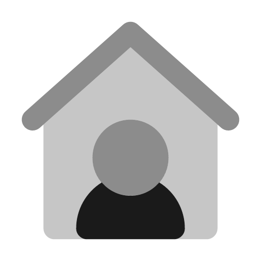 House user icon, solid style, from Unicons Monochrome