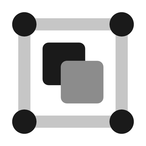 Object group icon, solid style, from Unicons Monochrome