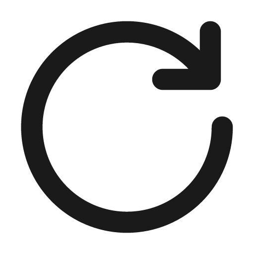Redo icon, solid style, from Unicons Monochrome