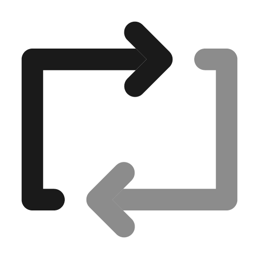Repeat icon, solid style, from Unicons Monochrome