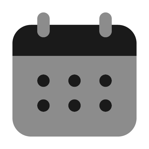 Schedule icon, solid style, from Unicons Monochrome