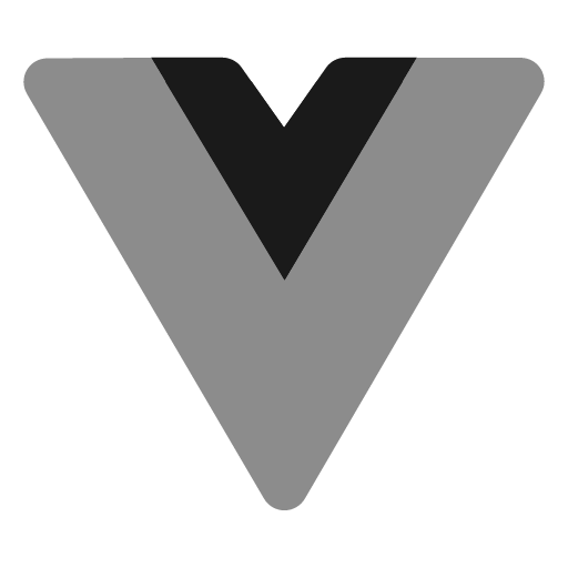 Vuejs icon, solid style, from Unicons Monochrome