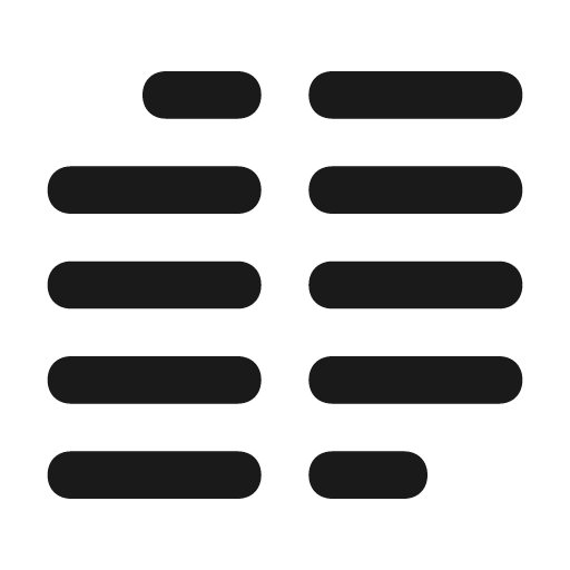 Align alt icon, solid style, from Unicons Solid