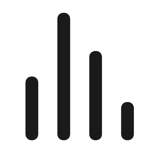 Analytics icon, solid style, from Unicons Solid