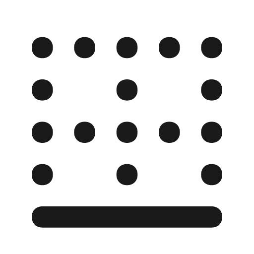 Border bottom icon, solid style, from Unicons Solid