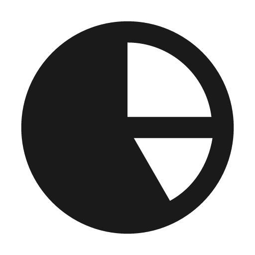 Chart pie icon, solid style, from Unicons Solid