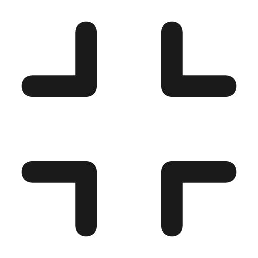 Compress icon, solid style, from Unicons Solid