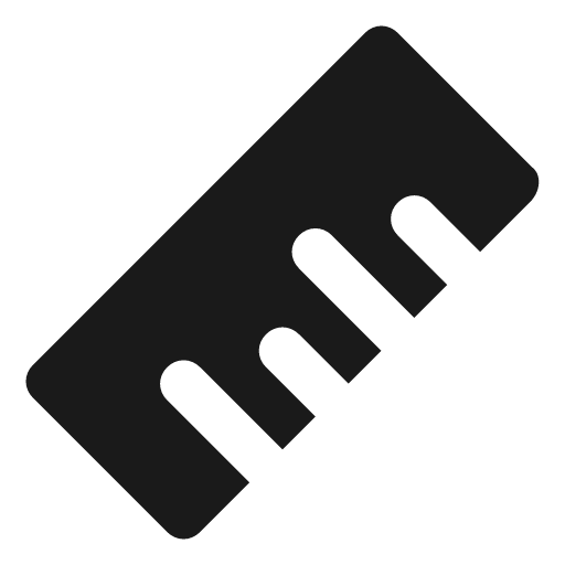 Ruler icon, solid style, from Unicons Solid