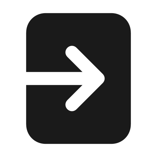 Signout icon, solid style, from Unicons Solid