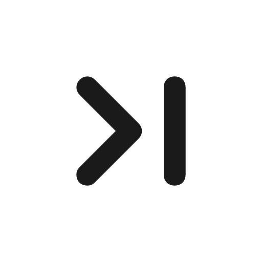 Step forward icon, solid style, from Unicons Solid