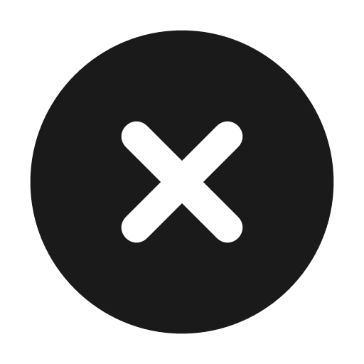 Times circle icon, solid style, from Unicons Solid
