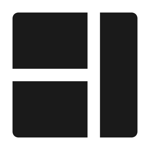 Web grid icon, solid style, from Unicons Solid
