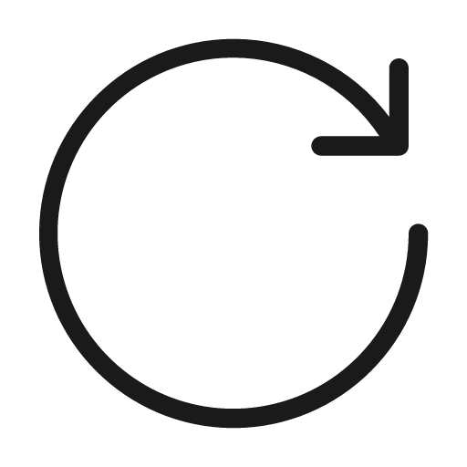 Redo icon, solid style, from Unicons Thin Line