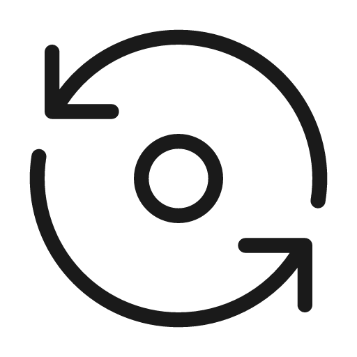 Refresh icon, solid style, from Unicons Thin Line