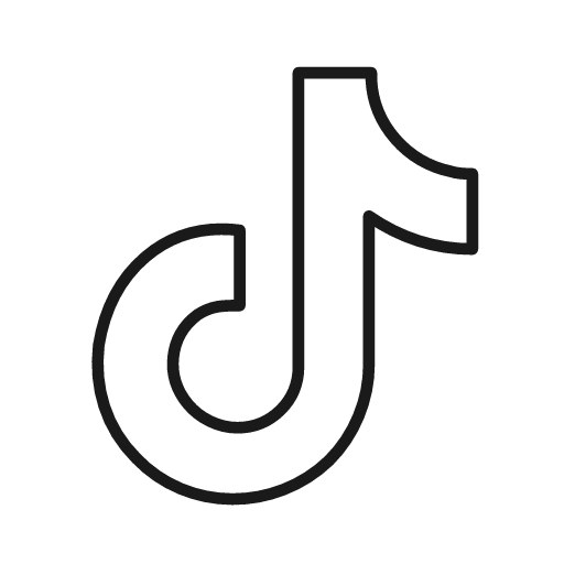 Social media logo icon, line style, from Unicons Thin Line