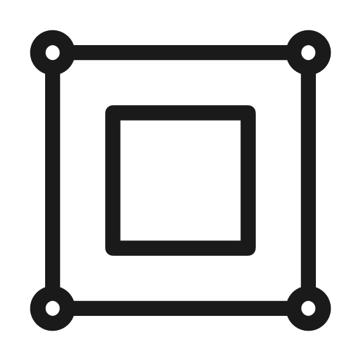 Vector square alt icon, solid style, from Unicons Thin Line
