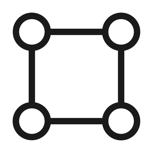 Vector square icon, solid style, from Unicons Thin Line