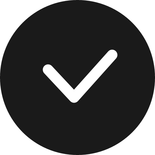 Circle check icon, solid style, from uiw icons