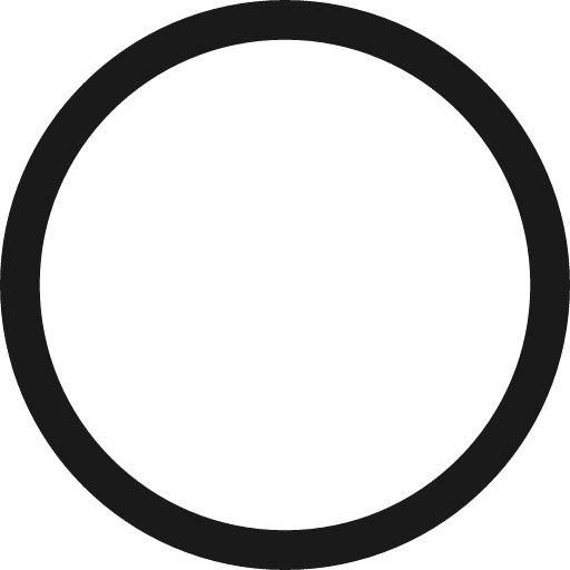 Circle o icon, solid style, from uiw icons