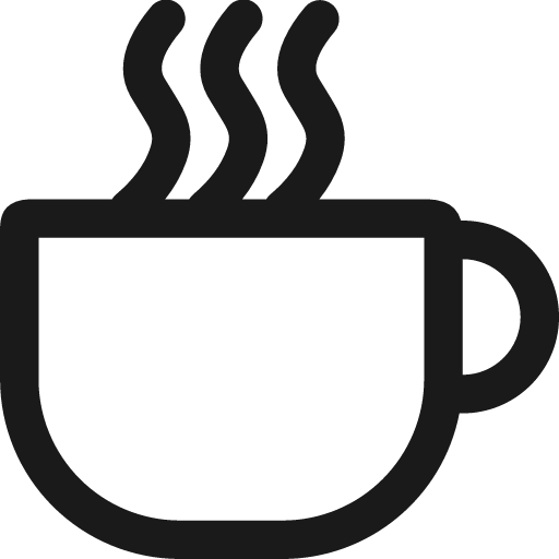 Coffee icon, solid style, from uiw icons