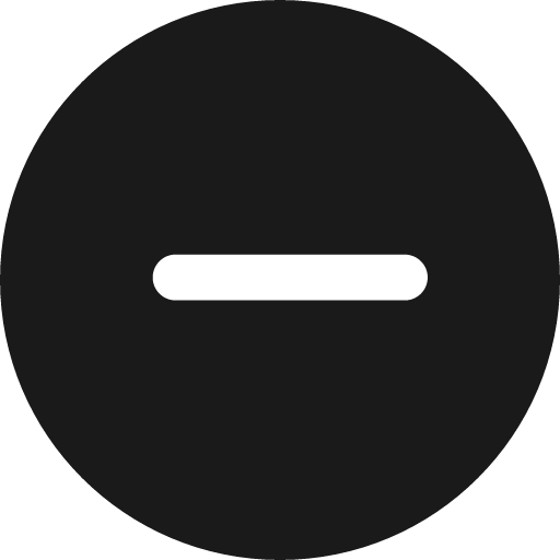 Minus circle icon, solid style, from uiw icons