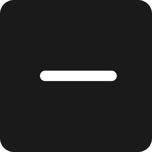 Minus square icon, solid style, from uiw icons