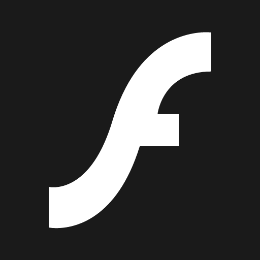 Adobe flash icon, solid style, from Vaadin Icons