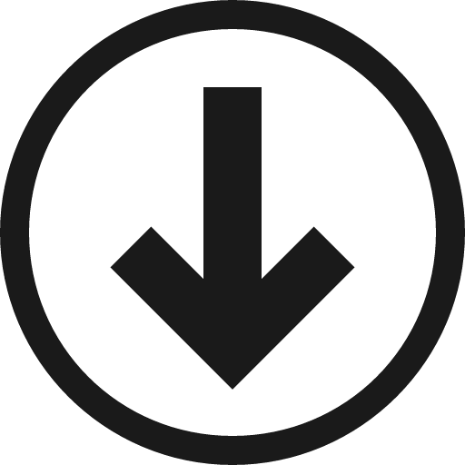 Arrow circle down o icon, solid style, from Vaadin Icons