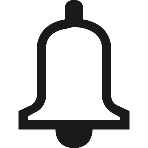 Bell o icon, solid style, from Vaadin Icons