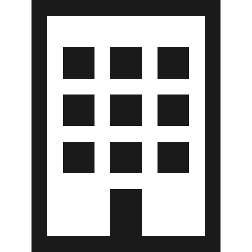 Building o icon, solid style, from Vaadin Icons