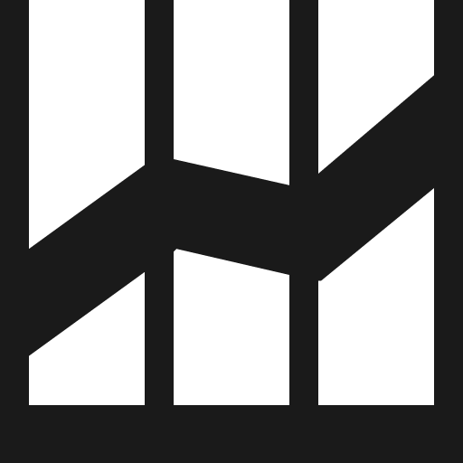 Chart line icon, outline style, from Vaadin Icons