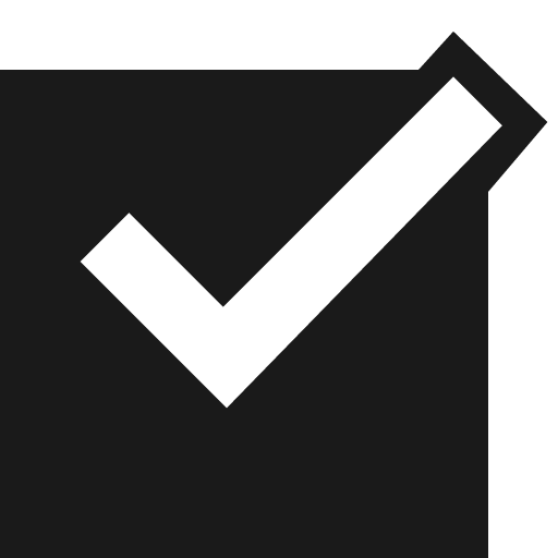 Check square icon, solid style, from Vaadin Icons