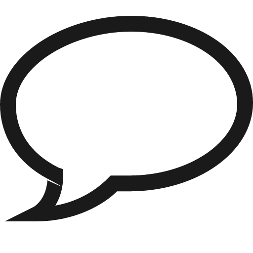 Comment o icon, solid style, from Vaadin Icons