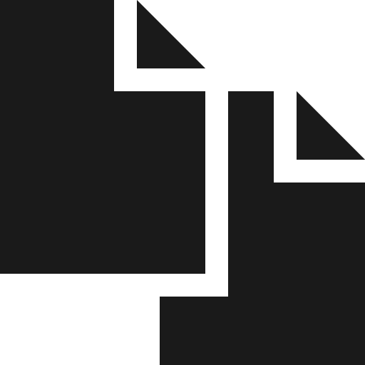 Copy icon, solid style, from Vaadin Icons