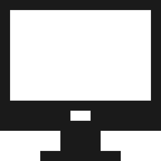 Desktop icon, solid style, from Vaadin Icons