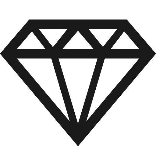 Diamond o icon, solid style, from Vaadin Icons