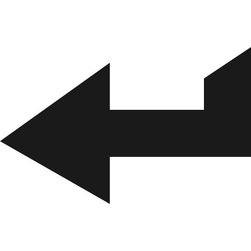 Enter arrow icon, solid style, from Vaadin Icons