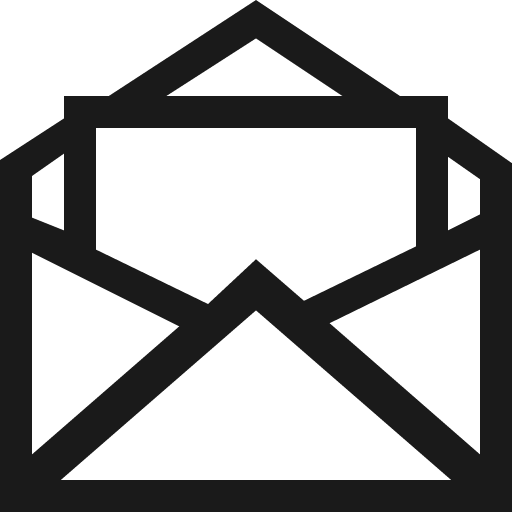 Envelope open o icon, solid style, from Vaadin Icons