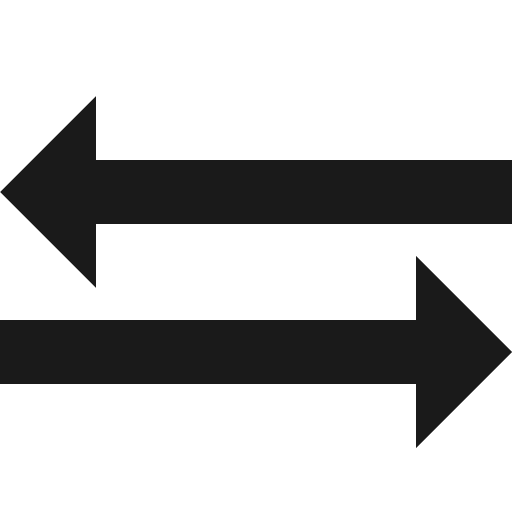 Exchange icon, solid style, from Vaadin Icons
