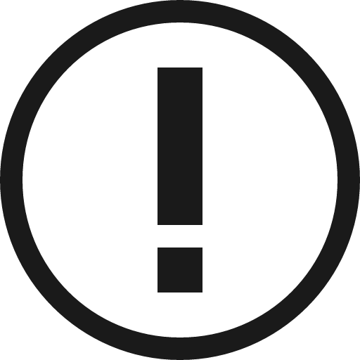 Exclamation circle o icon, solid style, from Vaadin Icons