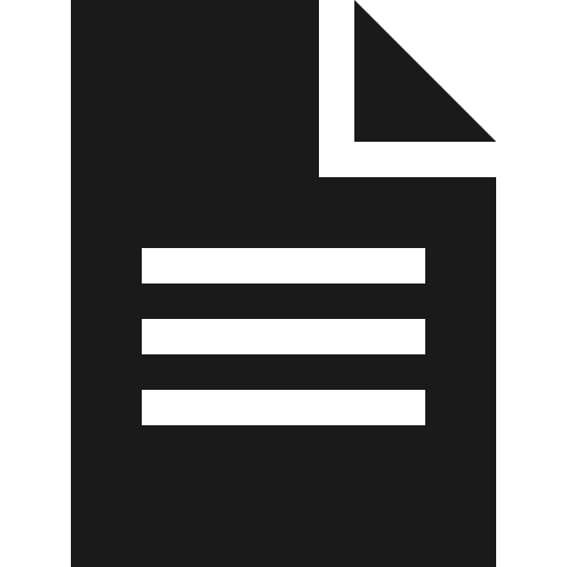 File text icon, solid style, from Vaadin Icons