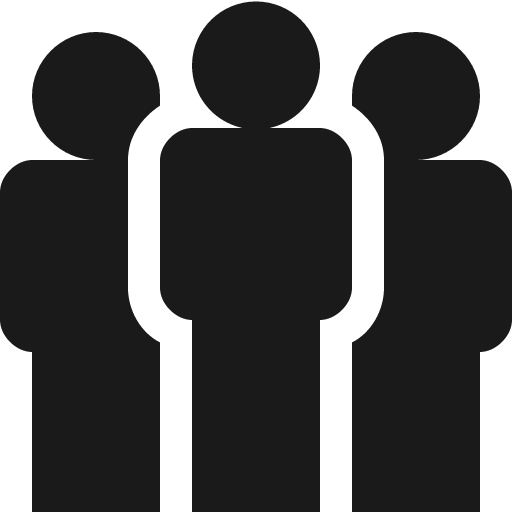 Group icon, solid style, from Vaadin Icons