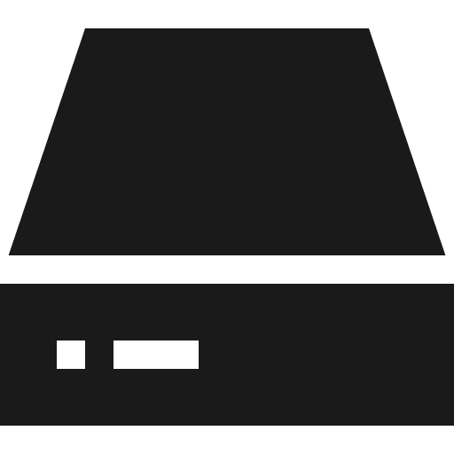 Harddrive icon, solid style, from Vaadin Icons