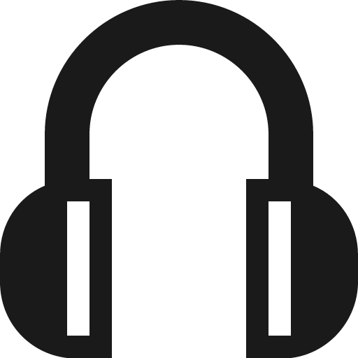 Headphones icon, solid style, from Vaadin Icons