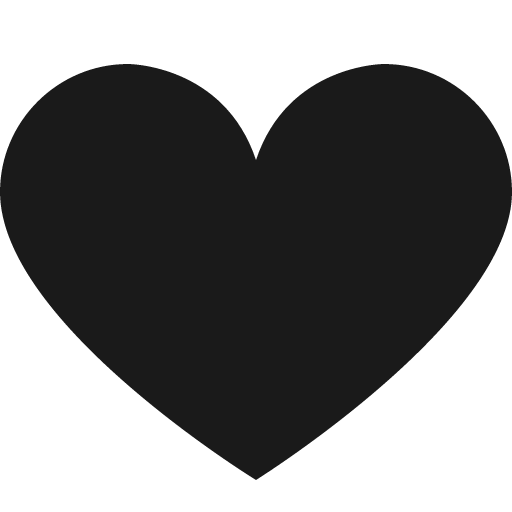 Heart icon, solid style, from Vaadin Icons