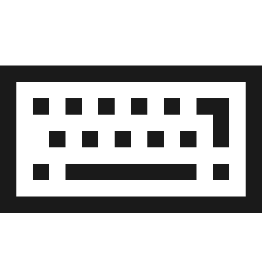 Keyboard o icon, solid style, from Vaadin Icons