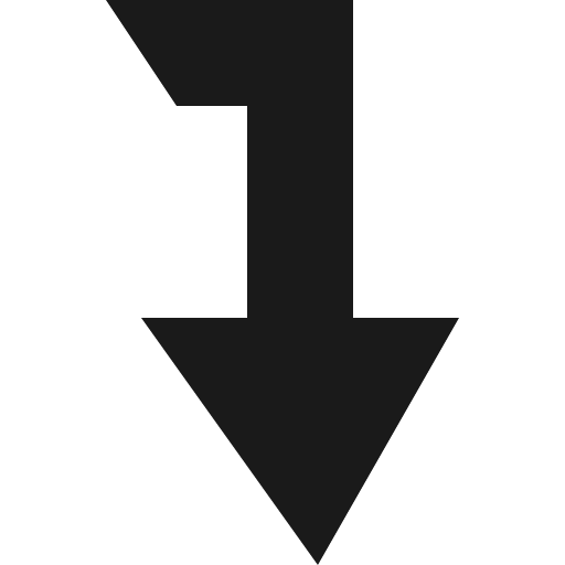 Level down bold icon, bold style, from Vaadin Icons