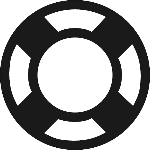 Lifebuoy icon, solid style, from Vaadin Icons