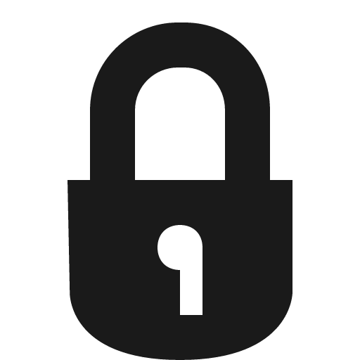 Lock icon, solid style, from Vaadin Icons